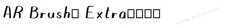 AR Brush5 Extra字体转换